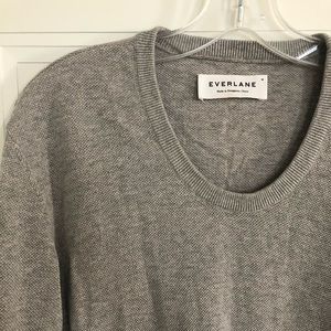 Everlane Cotton/Cashmere Grey Sweater Size M